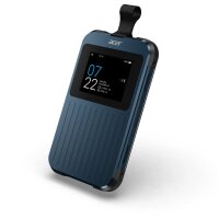 Acer Connect ENDURO M3 5G Mobile Wi-Fi, Modem/Router für Mobilfunknetze, Blau, Polycarbonat (PC), TFT, 6,1 cm (2.4"), 802.11a, 802.11b, 802.11g, Wi-Fi 4 (802.11n), Wi-Fi 5 (802.11ac), Wi-Fi 6 (802.11ax)