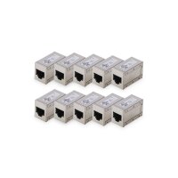DIGITUS - AT-AG-8-8-C6S-10 - Mod. coupler 1-1 RJ45 Cat6 10x