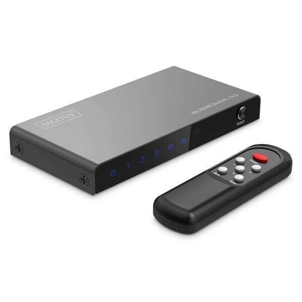 DIGITUS - DS-55331 - 3x1 HDMI Switch, 4K/60Hz