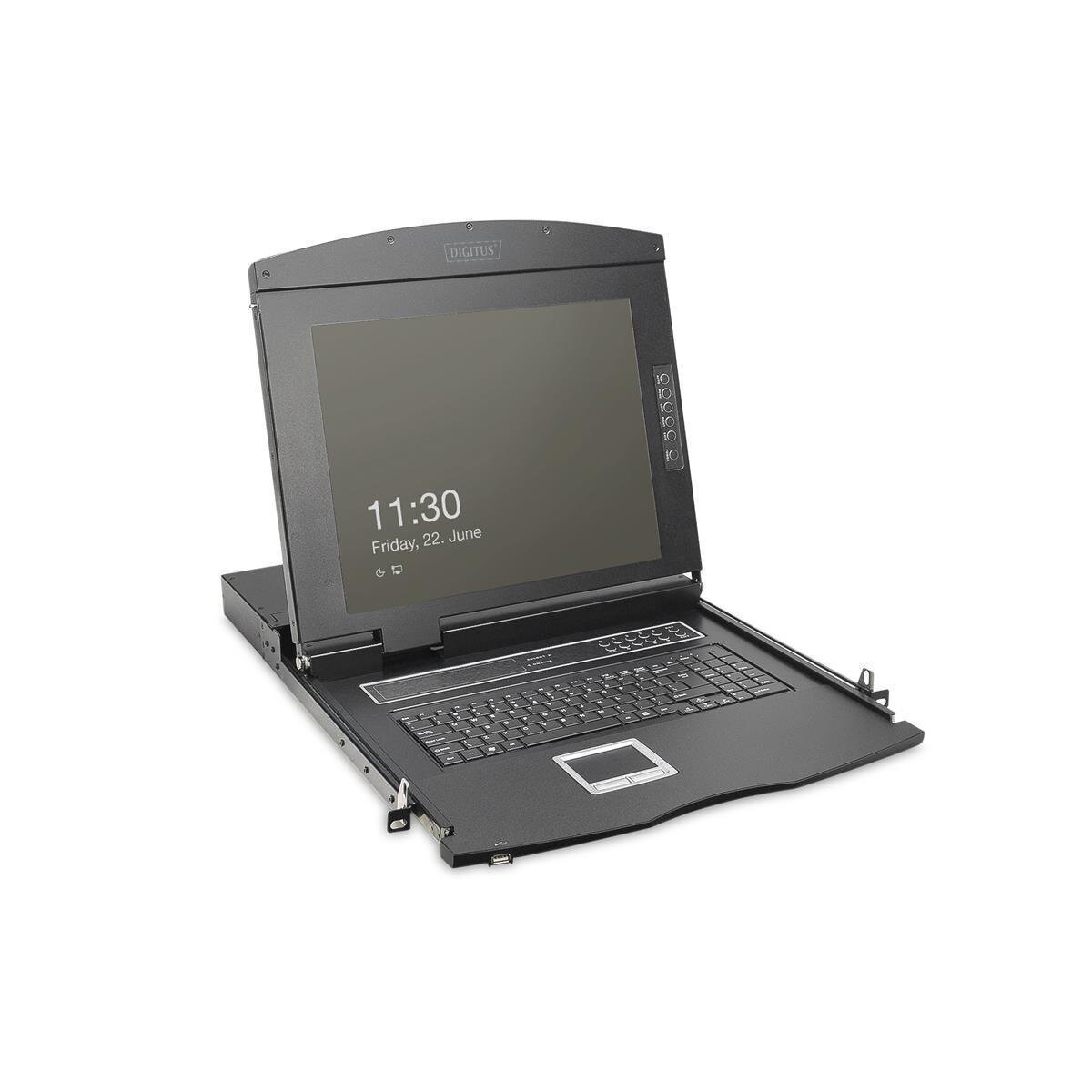 DIGITUS - DS-72221-3US - 19"Konsole 1U 19"TFT KVM 16p.