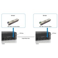 LevelOne 1.25G Single-Mode BIDI SFP Transceiver 20km,...