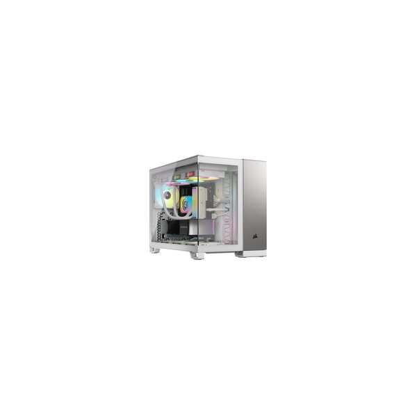 Corsair Geh mATX 2500X Tempered Glass White/Satin Grey - Tower - ATX