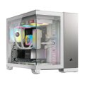 Corsair Geh mATX 2500X Tempered Glass White/Satin Grey - Tower - ATX