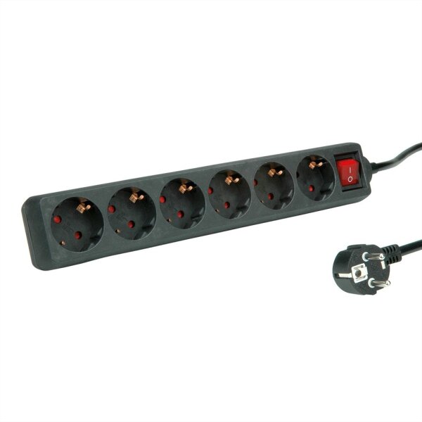 ROLINE Steckdosenleiste - Wechselstrom 250 V - 3600 Watt