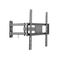 Equip 650341 Artikulierende TV-Wandmontagehalterung - 32 bis 55 Zoll - 139,7 cm (55") - 200 x 200 mm - 400 x 400 mm - -15 - 10° - Edelstahl - Schwarz