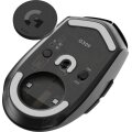 Logitech G G309, rechts, Optisch, RF Wireless + Bluetooth, 2560 DPI, 400 fps, Schwarz