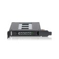 Icy Dock MB839SP-B - Universal - HDD-Käfig - Acrylnitril-Butadien-Styrol (ABS) - Metall - Schwarz - 2.5" - 154 mm