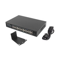 Lanberg RSGE-24P-2GE-2S-250 - Unmanaged - Rack-Einbau