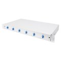 DIGITUS LWL Spleißbox, 1HE, bestückt, 6x LC DX, OS2