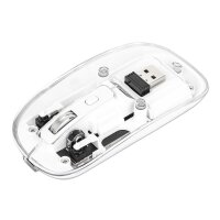 Manhattan Funkmaus USB-A RGB LED weiß transparent -...