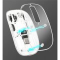 Manhattan Funkmaus USB-A RGB LED weiß transparent - Maus - 1.600 dpi