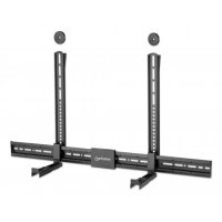 Manhattan 461849, Wand, 15 kg, Kunststoff, Stahl, Schwarz, Wand, Sonos, Bose, LG, JBL, Bang & Olufsen, Samsung, Sony, Yamaha