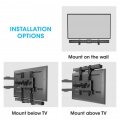 Manhattan 461849 - Wand - 15 kg - Kunststoff - Stahl - Schwarz - Wand - Sonos - Bose - LG - JBL - Bang & Olufsen - Samsung - Sony - Yamaha
