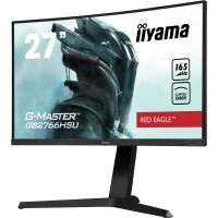 Iiyama G-MASTER Tauche komplett in das Spiel ein mit dem 27" (68.5 cm) Curved Monitor GB2766HSU-B1 und intergrierter FreeSync Premium Technologie - 68,6 cm (27") - 1920 x 1080 Pixel - Full HD - LED - 1 ms - Schwarz