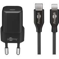 Goobay Lightning/USB-C PD-Ladeset 30 W - USB-C Netzteil...