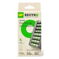 GP Battery E821 Rundzellen-Ladegerät NiMH Micro AAA Mignon AA
