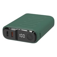 RealPower Powerbank PB-10000C PD+ 3x Type-C Dunkelgrün