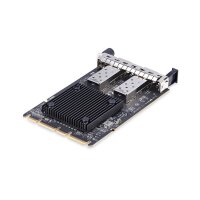 StarTech.com 2-Port 10 Gbit Netzwerkkarte SFP+, 10 Gigabit LWL OCP 3.0 Server LAN Karte mit Intel X710, SFF 4C+ Kompatibel, Netzwerkadapter, Windows/Linux Kompatibel, Eingebaut, Kabelgebunden, OCP 3.0, Faser, 10000 Mbit/s, Schwarz