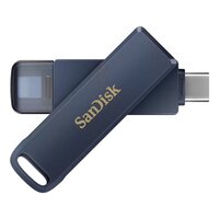 SanDisk iXpand Phone Drive 64GB USB-C Metal Sky - Flash-Speicher - unsortiert