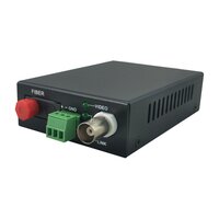 LevelOne 1-Kanal BNC über Glasfaser Extender Kit - 20km - AV-Sender - 20000 m - Kabelgebunden - Schwarz
