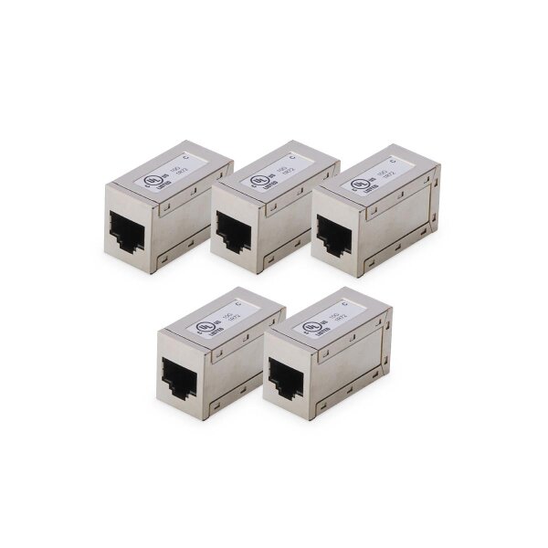 DIGITUS - AT-AG-8-8-C6S-5 - Mod. coupler 1-1 RJ45 Cat6 5x