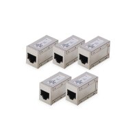 DIGITUS - AT-AG-8-8-C6S-5 - Mod. coupler 1-1 RJ45 Cat6 5x