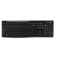 Logitech LGT-K270-US, Volle Größe (100%), Kabellos, RF Wireless, QWERTY, Schwarz