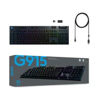 Logitech G 920-010591 - Kabellos - RF Wireless + Bluetooth - Mechanischer Switch - QWERTY - RGB-LED - Schwarz