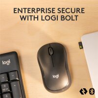 Logitech MK370 Combo for Business, Kabellos, RF Wireless + Bluetooth, Membran Key Switch, AZERTY, Graphit, Maus enthalten