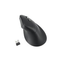 Kensington Pro Fit Ergo MY630 EQ, rechts, Vertikale Ausführung, RF Wireless + Bluetooth + USB Type-A, 2400 DPI, Schwarz