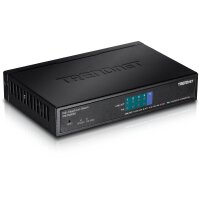 TRENDnet TPE-TG50ES - Managed - Gigabit Ethernet (10/100/1000) - Vollduplex - Power over Ethernet (PoE) - Wandmontage