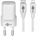 Goobay Apple Lightning USB-C PD-Ladeset - PC-/Server Netzteil - 30.000 W