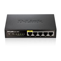 D-Link DES-1005P, Unmanaged, Vollduplex, Power over Ethernet (PoE)