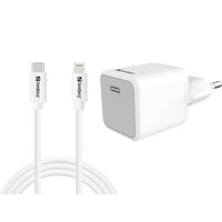 SANDBERG USB-C AC Charger 20W+Lightning 1M