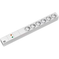 Bachmann 5x Schuko - 2m - 2 m - Typ F - Kunststoff - Grau - Kunststoff - 6 AC-Ausgänge