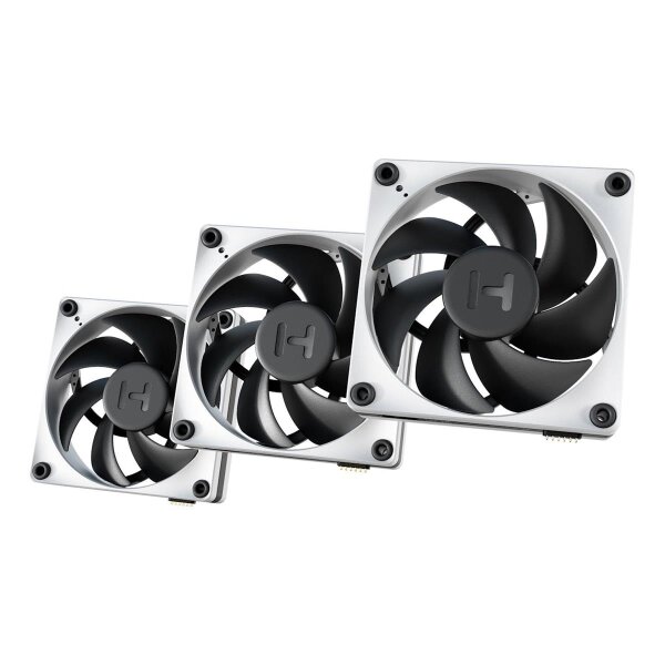 HYTE Thicc FP12 Triple Fan Pack+ Nexus Portal schwarz/grau 3er+ - Gehäuse-Lüfter - 47,3 dB