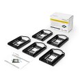 StarTech.com 2,5" HDD / SDD Montagebügel für 3,5" Laufwerksschächte - 5 Stück - Werkzeuglose Installation - 2,5 Zoll SSD HDD Adapter Bügel - Festplatten-Montagesatz - 8,89 cm (3.5") - Carrier Panel - Schwarz - 2.5" - SATA - Serial ATA II - Serial ATA III
