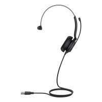 Yealink UH35 Mono Teams USB-A Headset, Kabelgebunden, 20 - 20000 Hz, Büro/Callcenter, 96,5 g, Kopfhörer, Schwarz