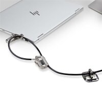 StarTech.com Laptop/Desktop & Peripheral Lock Kit 9.8ft 3m