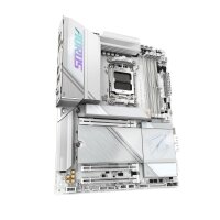 Gigabyte X870E AORUS PRO ICE Motherboard - Unterstützt AMD Ryzen 9000 CPUs, 16+2+2 Phasen Digital VRM, bis zu 8000MHz DDR5 (OC), 3xPCIe 5.0+ 1xPCIe 4.0, Wi-Fi 7, 2.5GbE LAN, USB 4, AMD, Sockel AM5, AMD Ryzen 7000 Series, AMD Ryzen 8000 Series, AMD Ryzen 9