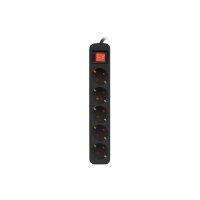 Lanberg PS1-05F-0150-BK, 1,5 m, Indoor, Typ F, Type F...
