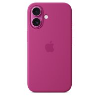 Apple iPhone 16 Silikon Case mit MagSafe – Fuchsia, Cover, Apple, iPhone 16, 15,5 cm (6.1"), Fuchsie