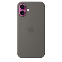 Apple iPhone 16 Plus Silikon Case mit MagSafe – Steingrau, Cover, Apple, iPhone 16 Plus, 17 cm (6.7"), Grau, Steinfarbe