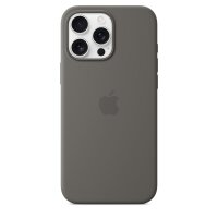 Apple iPhone 16 Pro Max Silikon Case mit MagSafe – Steingrau, Cover, Apple, iPhone 16 Pro Max, 17,5 cm (6.9"), Grau