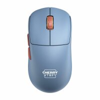 Cherry XTRFY M68 Wireless, RF Wireless, 26000 DPI, Schwarz, Blau, Braun