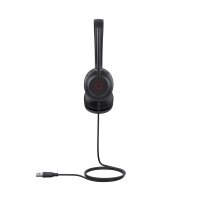 Yealink UH35 Dual UC USB-A Headset, Kabelgebunden, 20 - 20000 Hz, Büro/Callcenter, 139,5 g, Kopfhörer, Schwarz