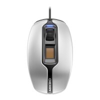 Cherry MC 4900 Kabelgebundene Fingerabdruck-Maus, Silber/...