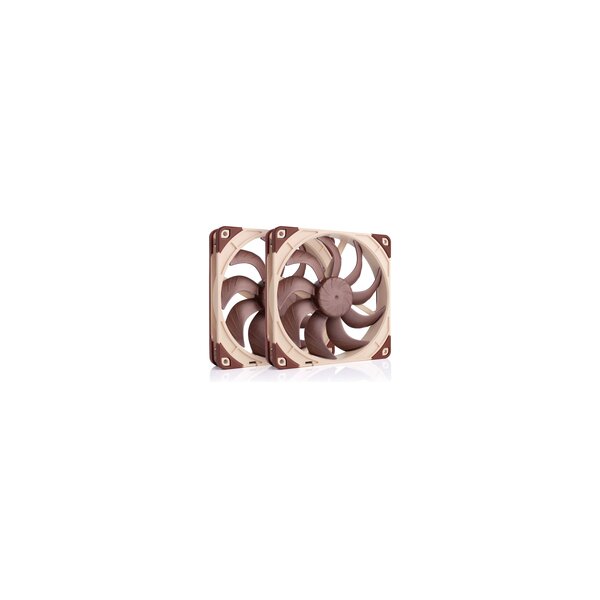 Noctua NF-A14x25 G2 PWM Sx2-PP - Gehäuseluefter - 140 mm Packung mit 2 - Gehäuse-Lüfter - 1.500 rpm