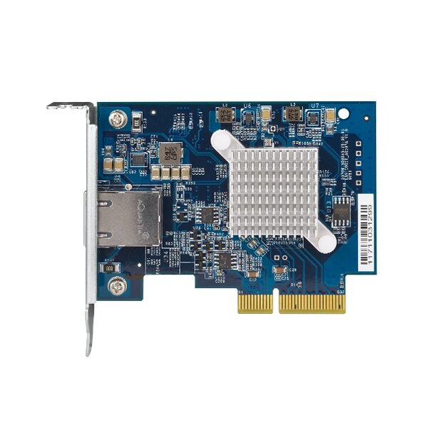 QNAP QXG-10G1T - Eingebaut - Kabelgebunden - PCI Express - Ethernet - 10000 Mbit/s - Blau
