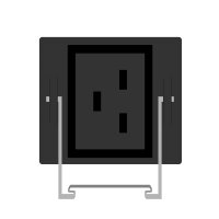 PowerWalker 10133028, Messgerät, 0U, Senkrecht, Schwarz, 24 AC-Ausgänge, C13-Koppler, C19-Koppler